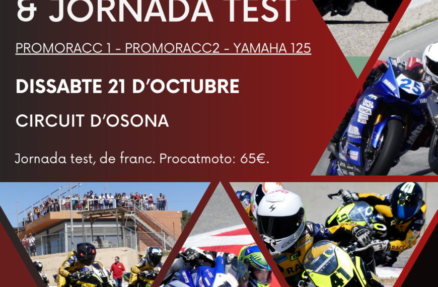 JORNADA TEST I JORNADA PROCATMOTO AL CIRCUIT D’OSONA