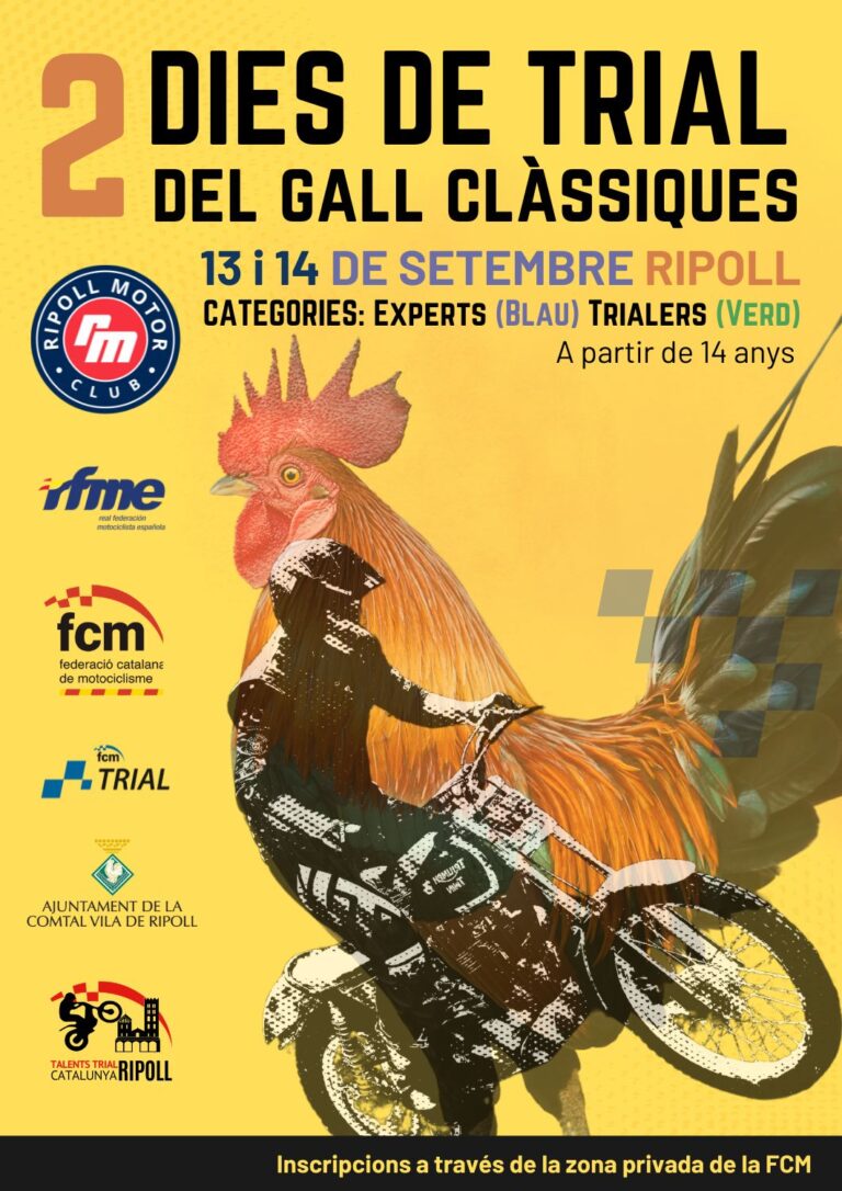 2 DIES TRIAL DEL GALL CLÀSSIQUES, EL 13 I 14 DE SETEMBRE A RIPOLL