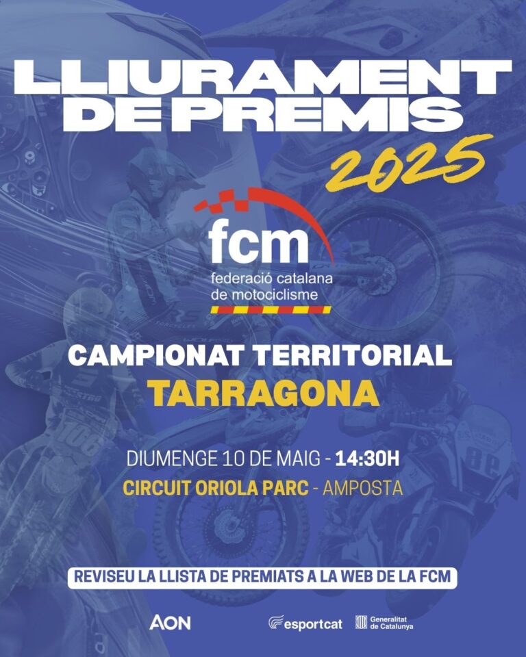 LLIURAMENT DE PREMIS CAMPIONAT TERRITORIAL TARRAGONA 2025