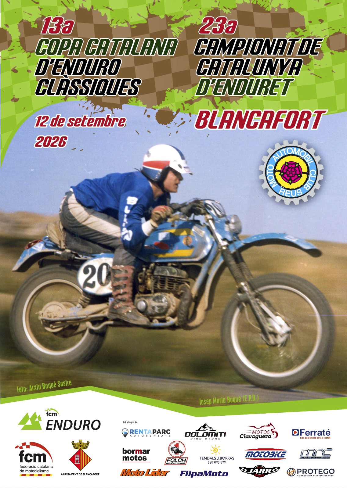 CANVI EN EL TERMINI D’INSCRIPCIÓ DE L’ENDURET I ENDURO CLÀSSIC DE BLANCAFORT
